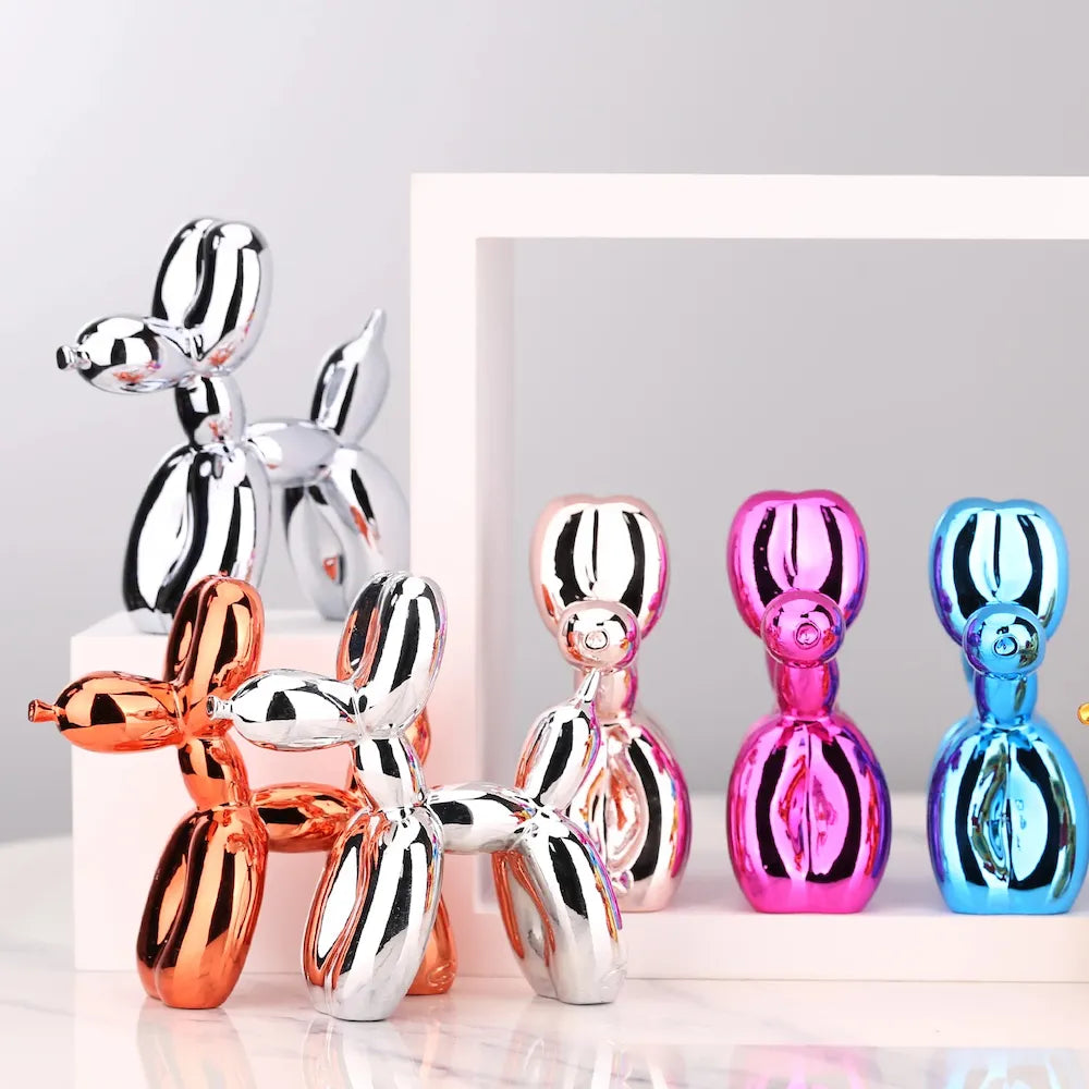 Mini Ceramic Balloon Dog Statue